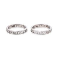 PAIR OF DIAMOND ETERNITY BANDS