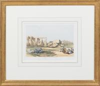 A Set of Six Hand Colored Lithographs Largest: 6 3/4 x 9 1/4 inches (visible). — DAVID ROBERTS (SCOTTISH, 1796-1864)