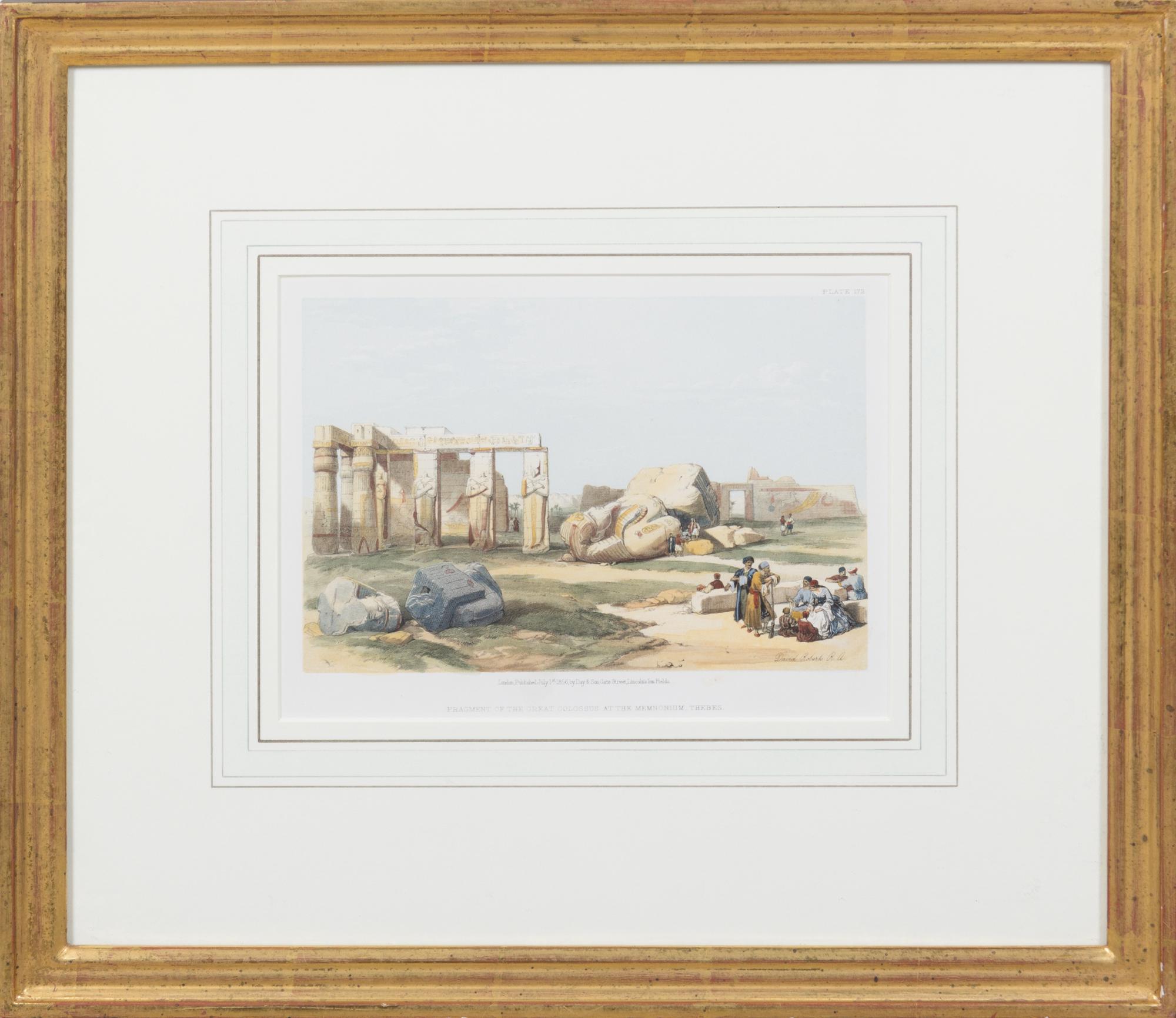 A Set of Six Hand Colored Lithographs Largest: 6 3/4 x 9 1/4 inches (visible). — DAVID ROBERTS (SCOTTISH, 1796-1864)