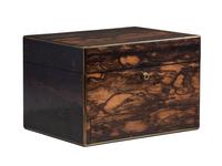A Victorian Coromandel Stationary Box