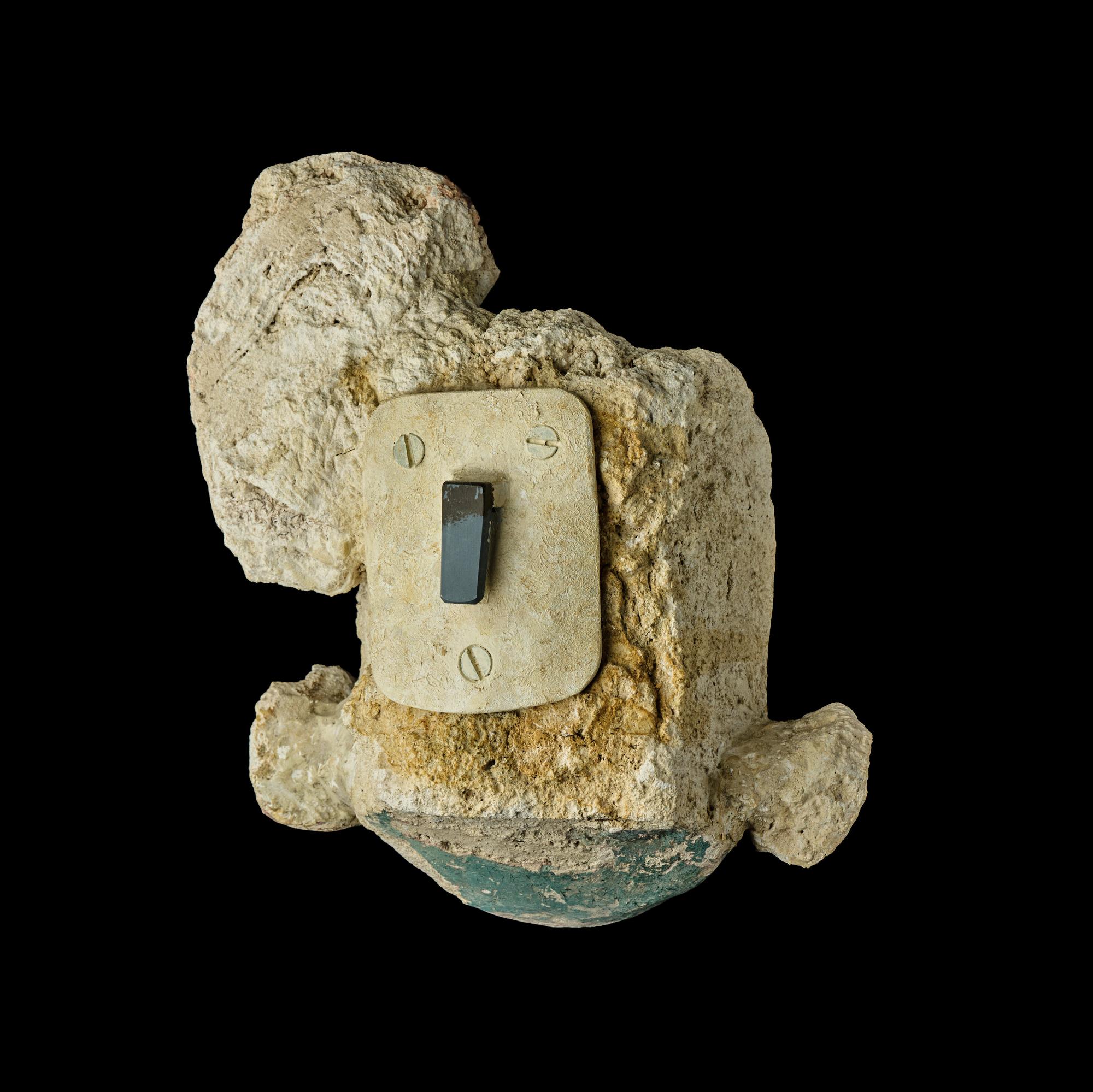 A Maya Stucco Head of a Dignitary