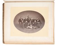 [EARLY PHOTOGRAPHY]. Trio of Yale albums, dated 1856, 1860, & 1868, ft. individual and group portraits, scenes around campus, and inscriptions from classmates incl. many soldiers.