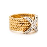 LE VIAN, BICOLOR GOLD AND DIAMOND RING
