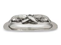An Italian Silver-Plate Lobster Platter and Cover