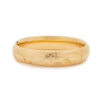 YELLOW GOLD BANGLE BRACELET
