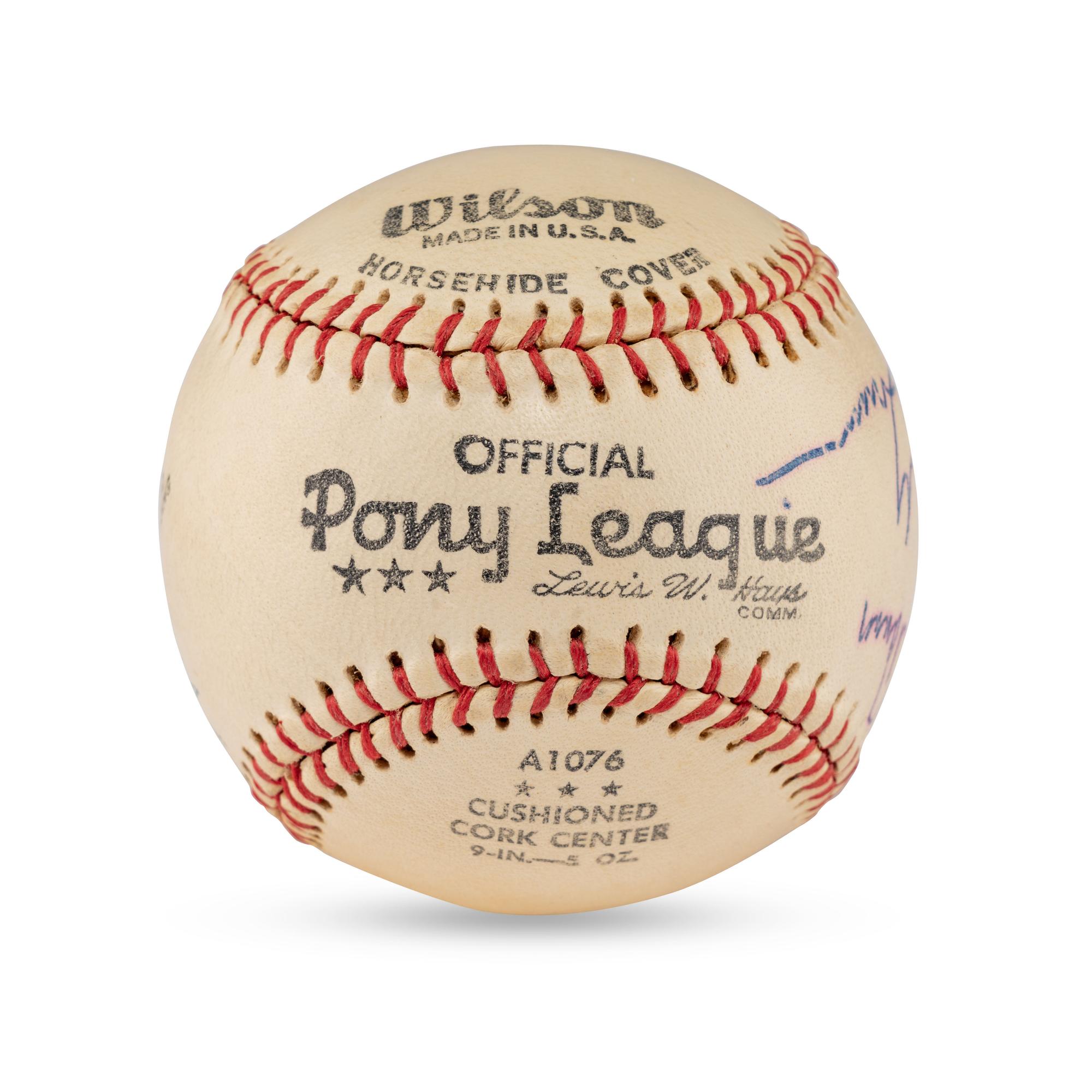A 1943 Multi Signed Autograph Baseball Featuring Rogers Hornsby and Charlie Grimm (Beckett Authentication Services Letter of Authenticity)