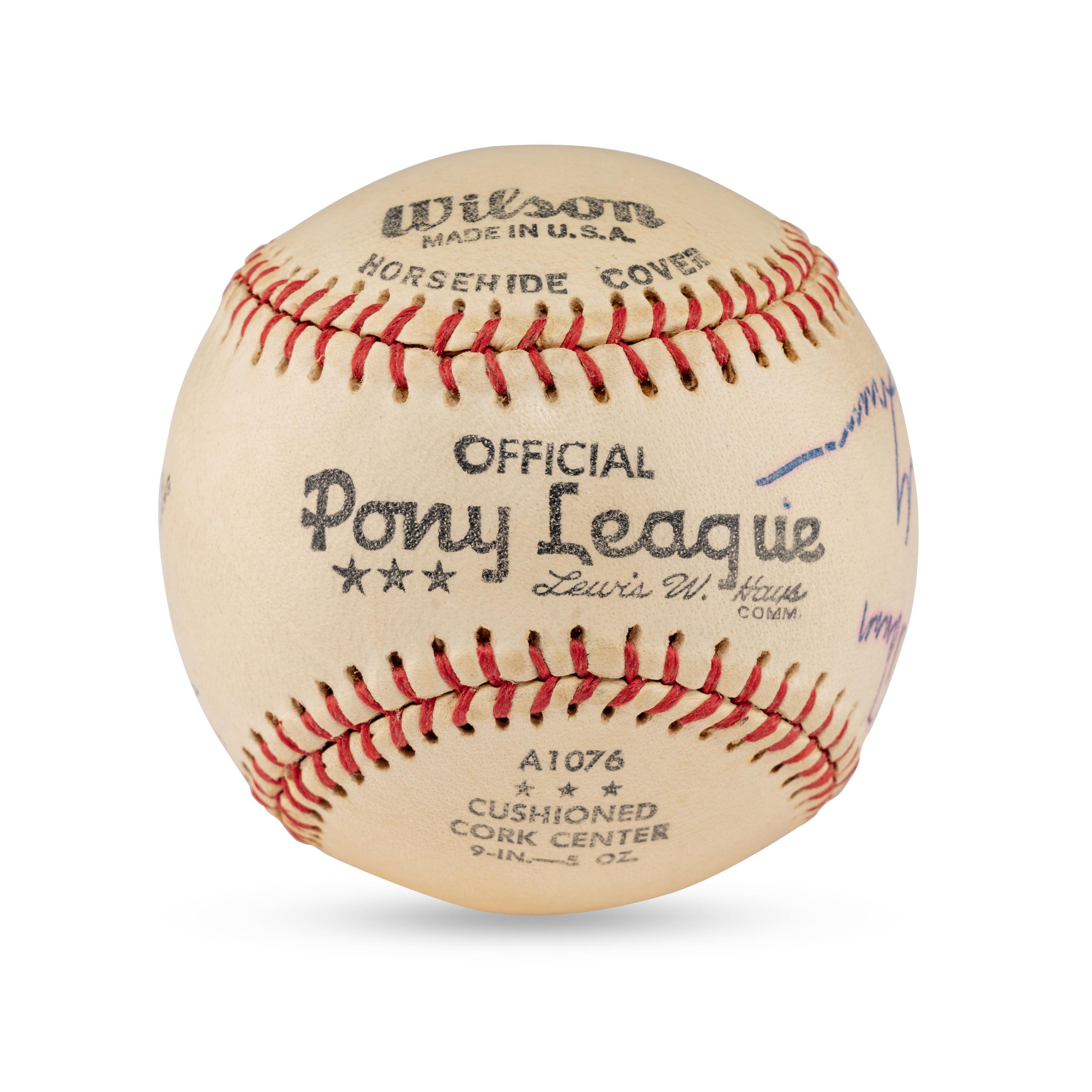 A 1943 Multi Signed Autograph Baseball Featuring Rogers Hornsby and Charlie Grimm (Beckett Authentication Services Letter of Authenticity)