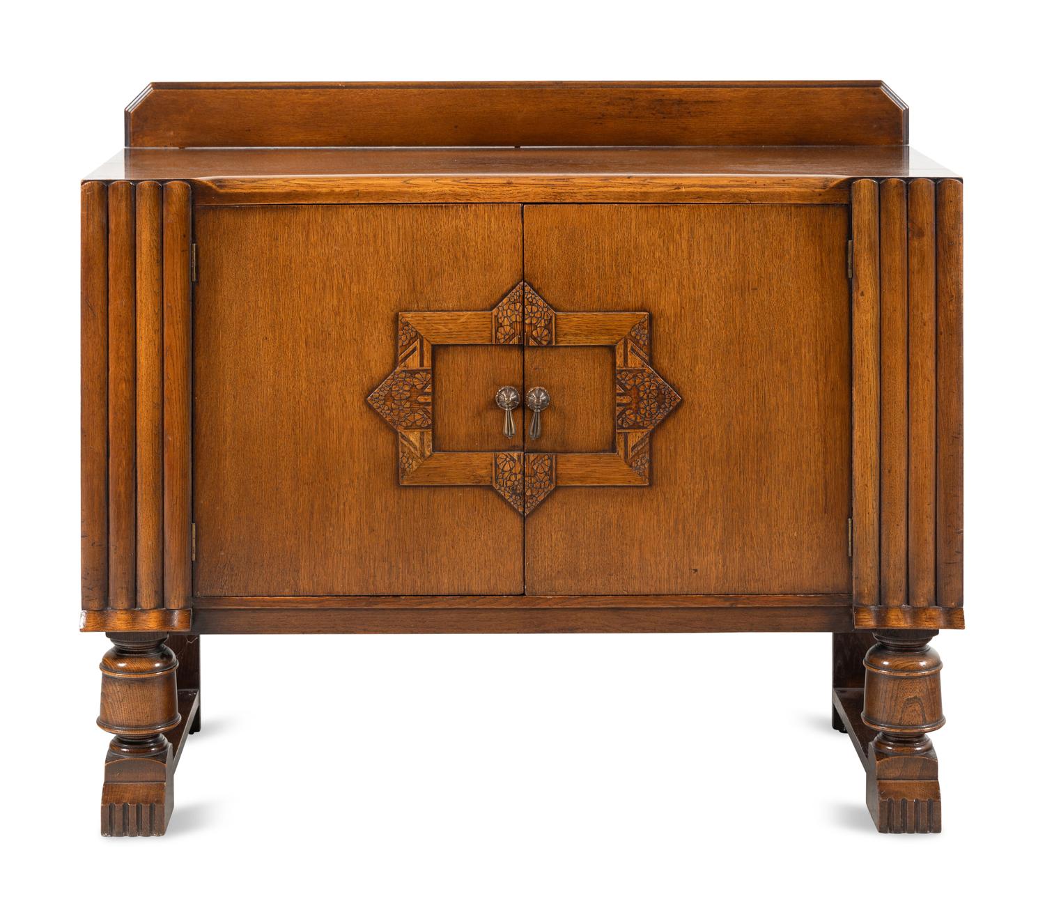 An Art Deco Oak Cabinet