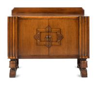 An Art Deco Oak Cabinet