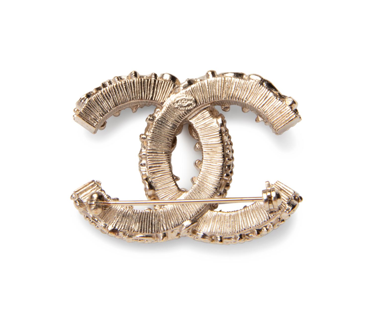 Chanel Pearl and Chain Necklace and Chanel Pin, 2013-14