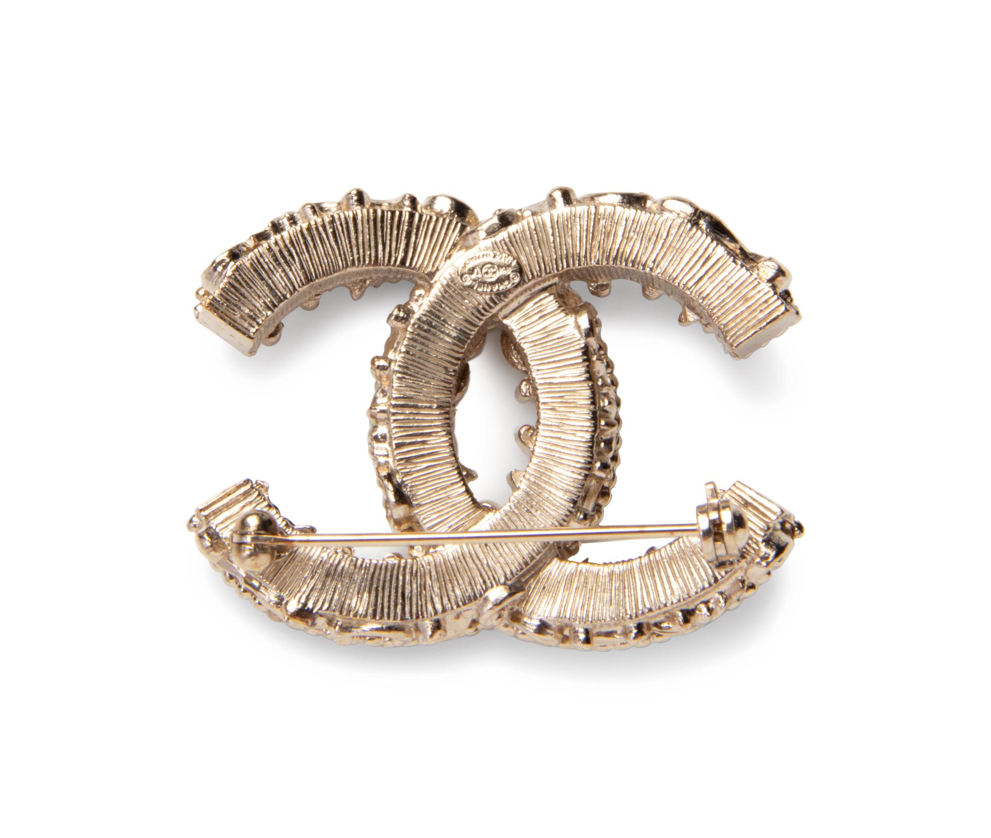 Chanel Pearl and Chain Necklace and Chanel Pin, 2013-14