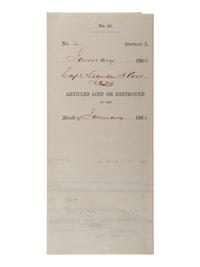 [CIVIL WAR]. A group of Civil War signatures highlighted by a signed CDV of Union General William F. Smith.