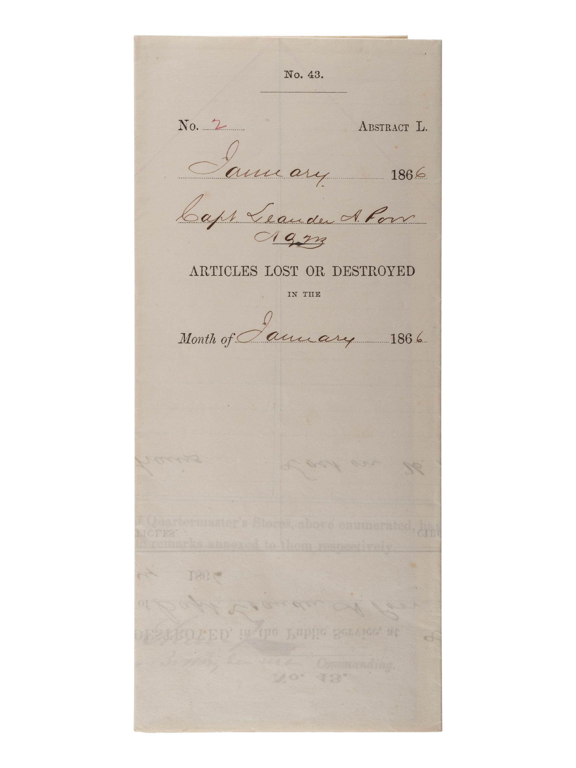[CIVIL WAR]. A group of Civil War signatures highlighted by a signed CDV of Union General William F. Smith.