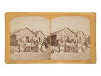 [COLORADO]. 65 Tons Silver Bullion And 10 Tons Silver Ore. Platte Station, Colorado. Colorado Springs, CO: Byron H. Gurnsey, ca. 1880.