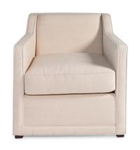 A Pair of Baker Redding Lounge Chairs with Custom Upholstery