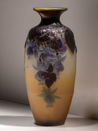 Mold Blown Fuschia Vase