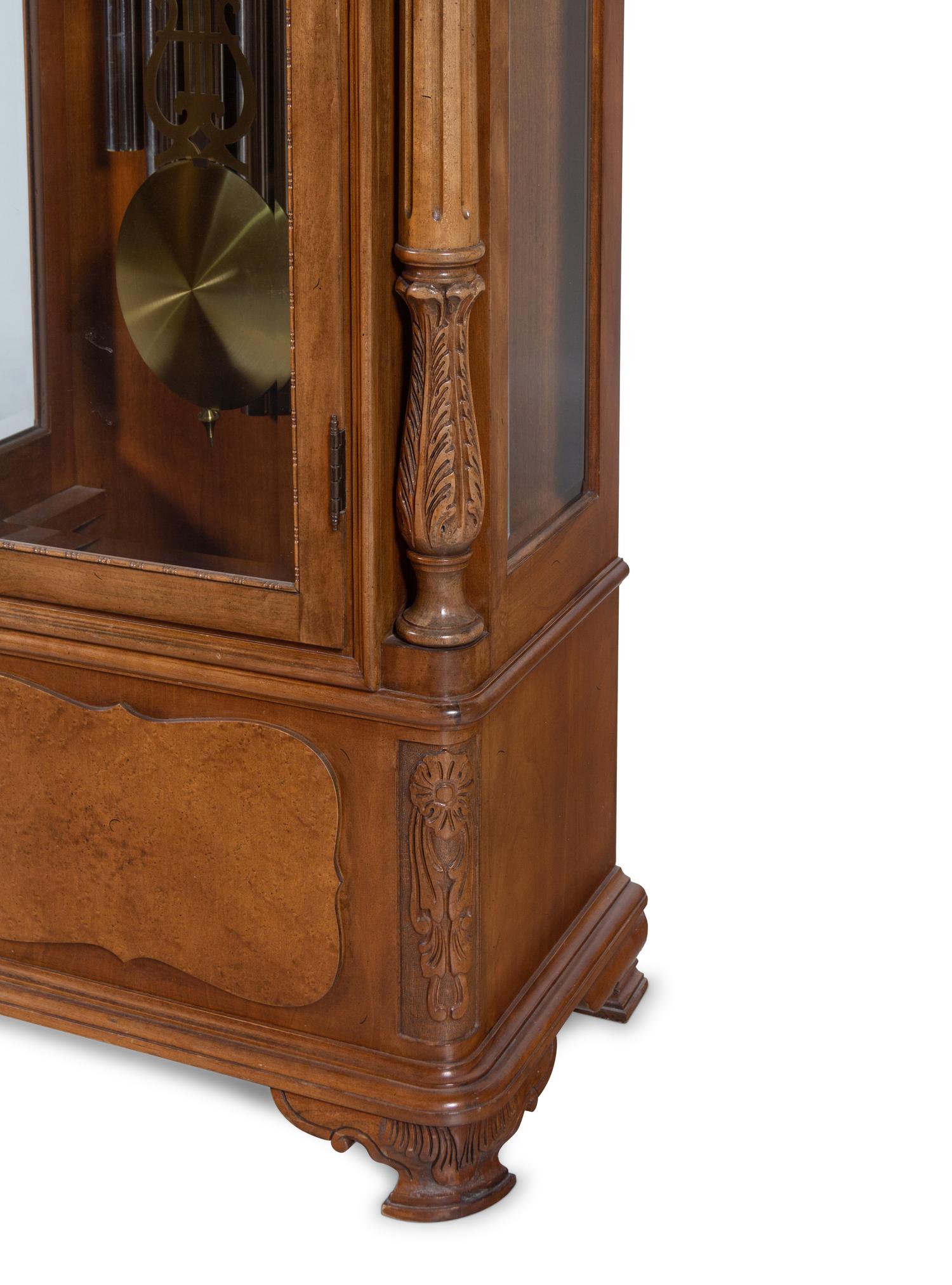 A Herschede Nine-Tube Tall Case Clock