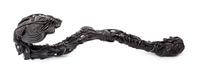 A Large Carved Zitan Wood Ruyi Scepter Length 21 inches. — 20TH CENTURY