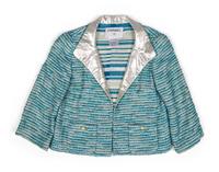 Chanel, Turquoise Tweed Skirt Suit