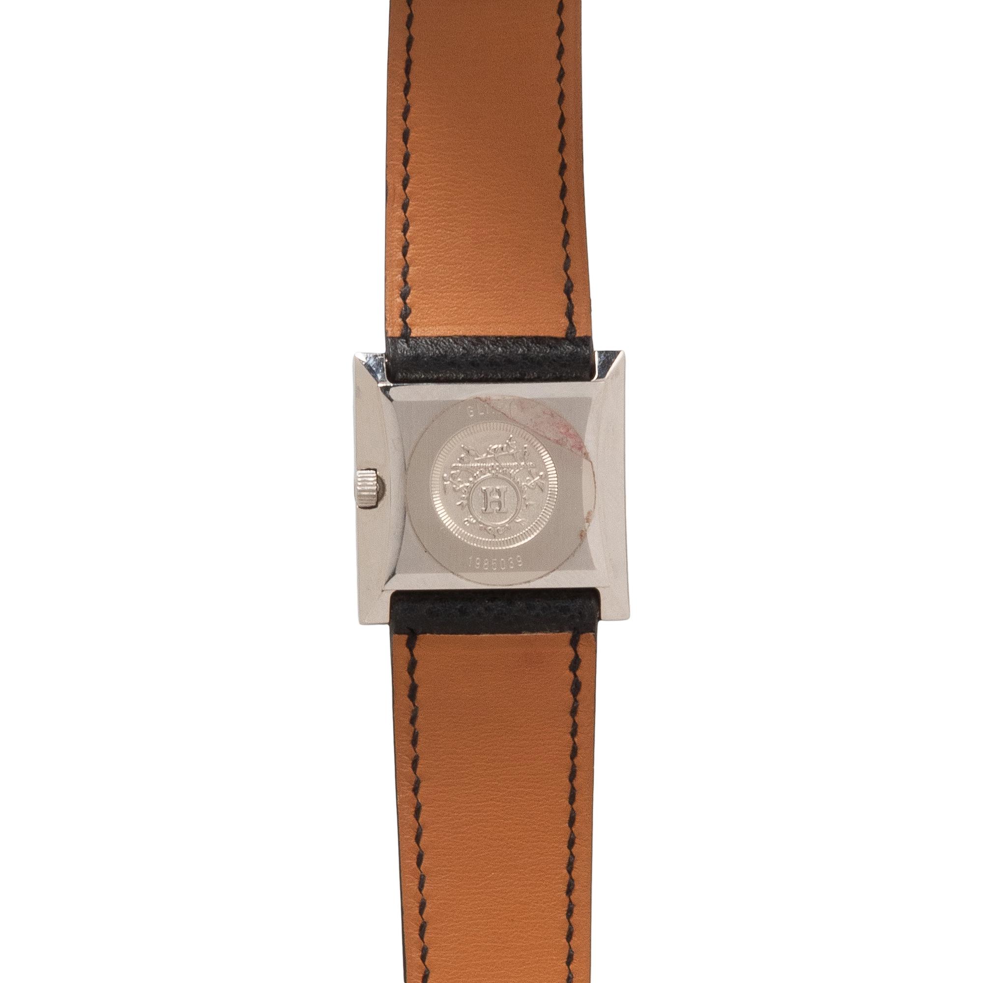 Hermès, Stainless Steel 'Glissade' Watch