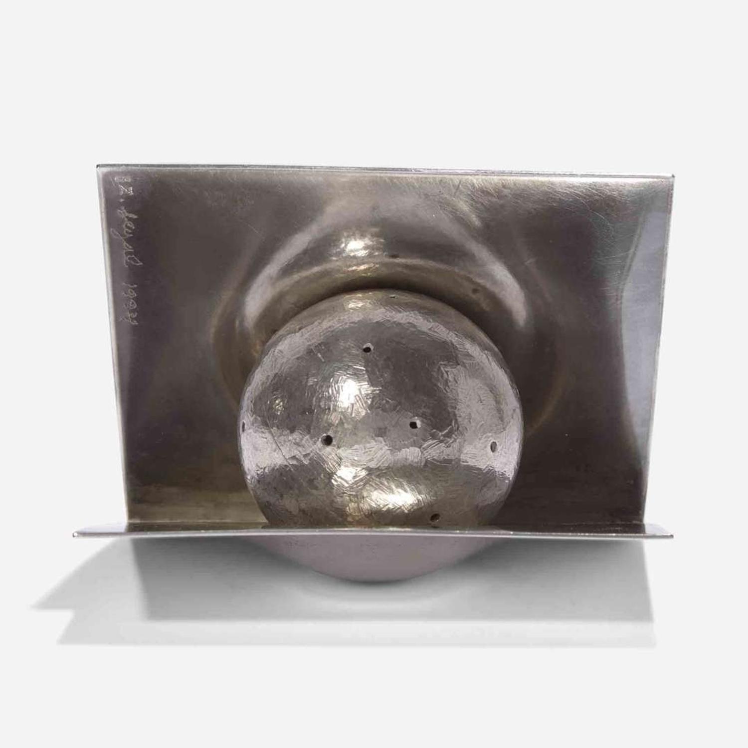 Zelig Segal (Israeli, 1933-2015) A Rare Sterling Silver Spice Container, Jerusalem, Israel, 1994