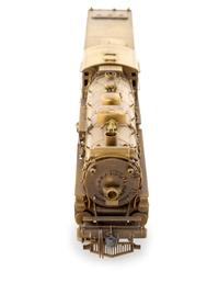 A United Scale Models Brass HO-Gauge 2-8-2 Locomotive and Tender