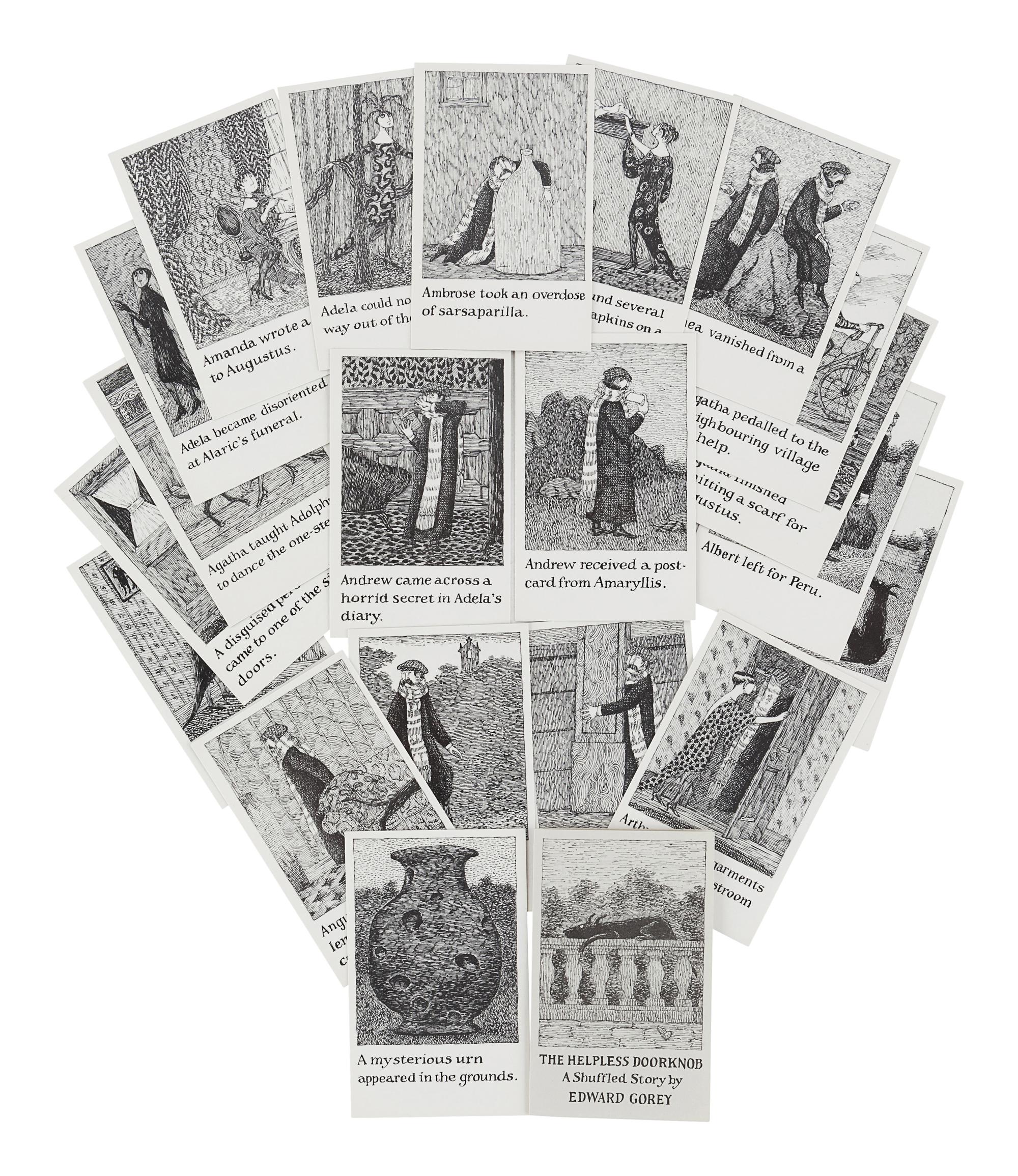 GOREY, Edward (1925-2000). The Helpless Doorknob . N.p.: n.p., 1989.