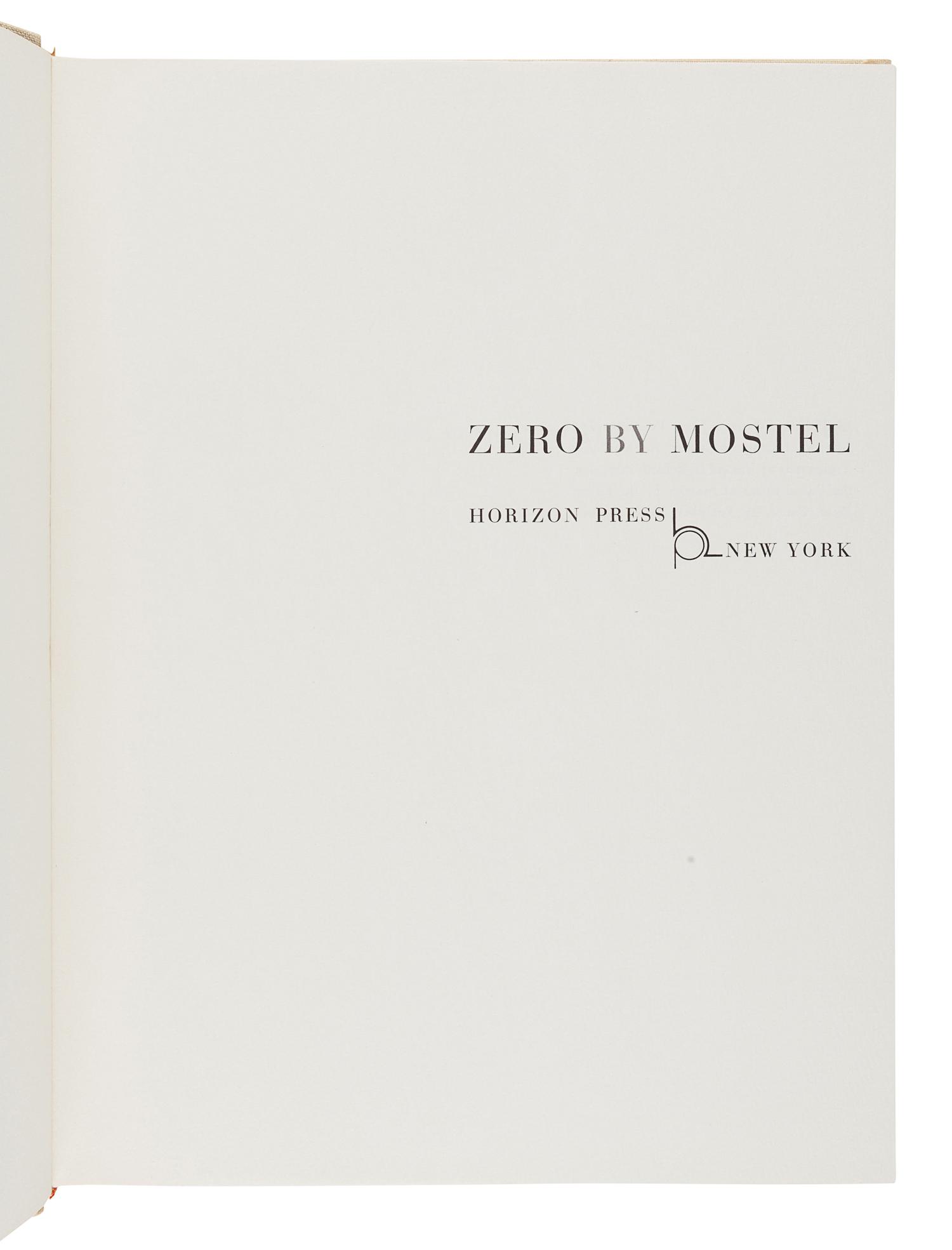 MOSTEL, Zero (1915-1977). Zero by Mostel. New York: Horizon Press, 1965.