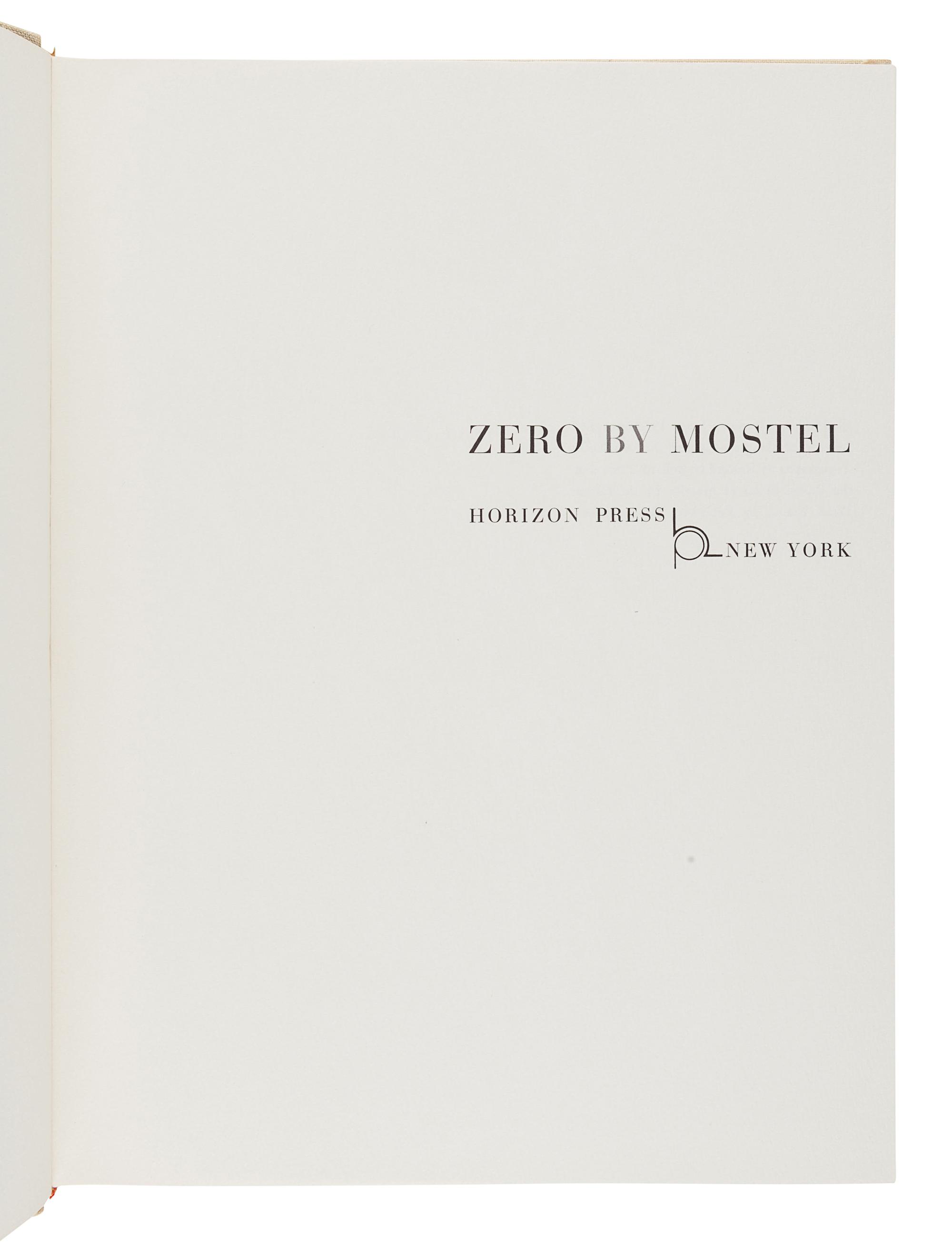 MOSTEL, Zero (1915-1977). Zero by Mostel. New York: Horizon Press, 1965.