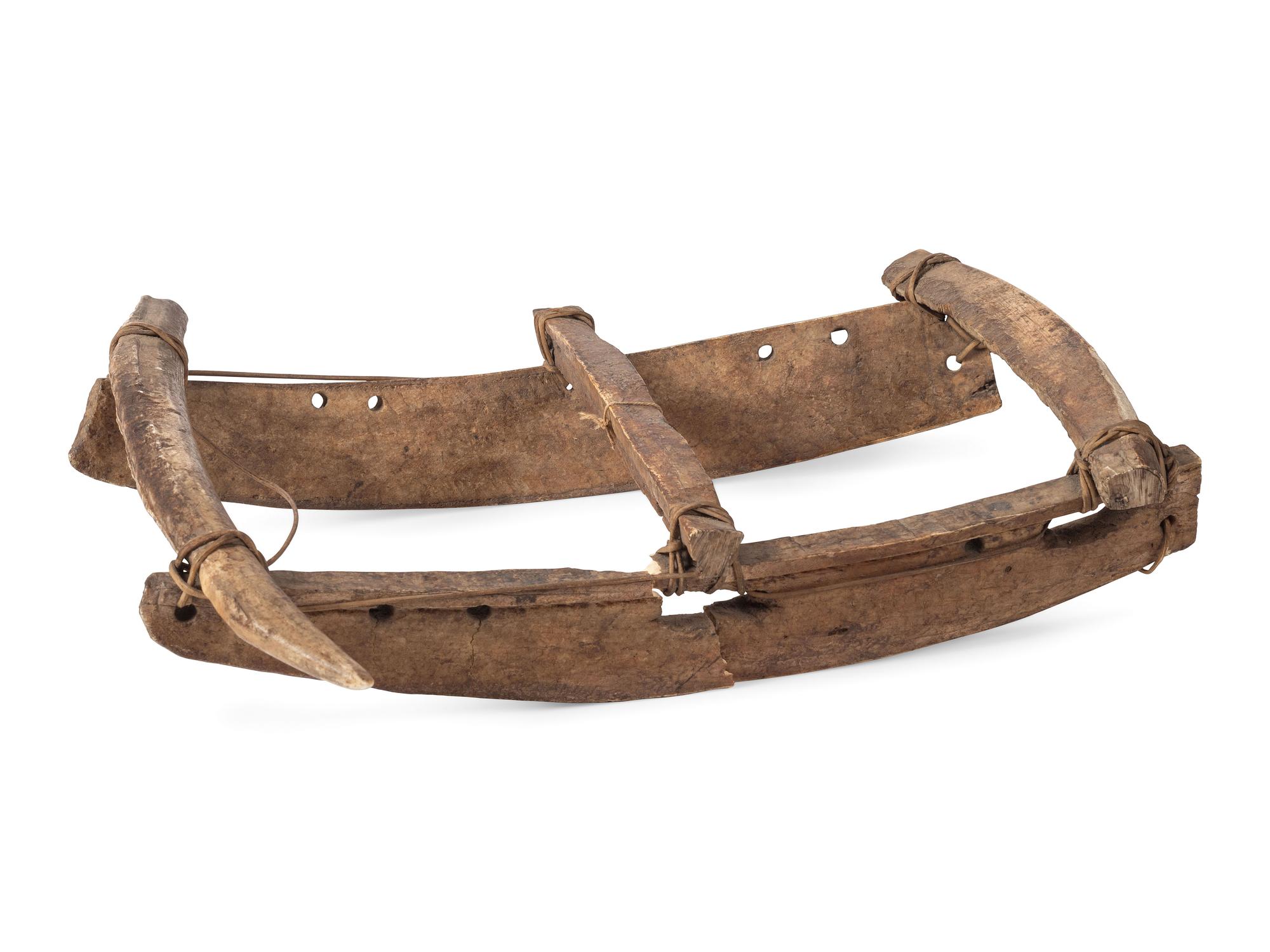 Inupiat Child's Walrus Ivory Sled