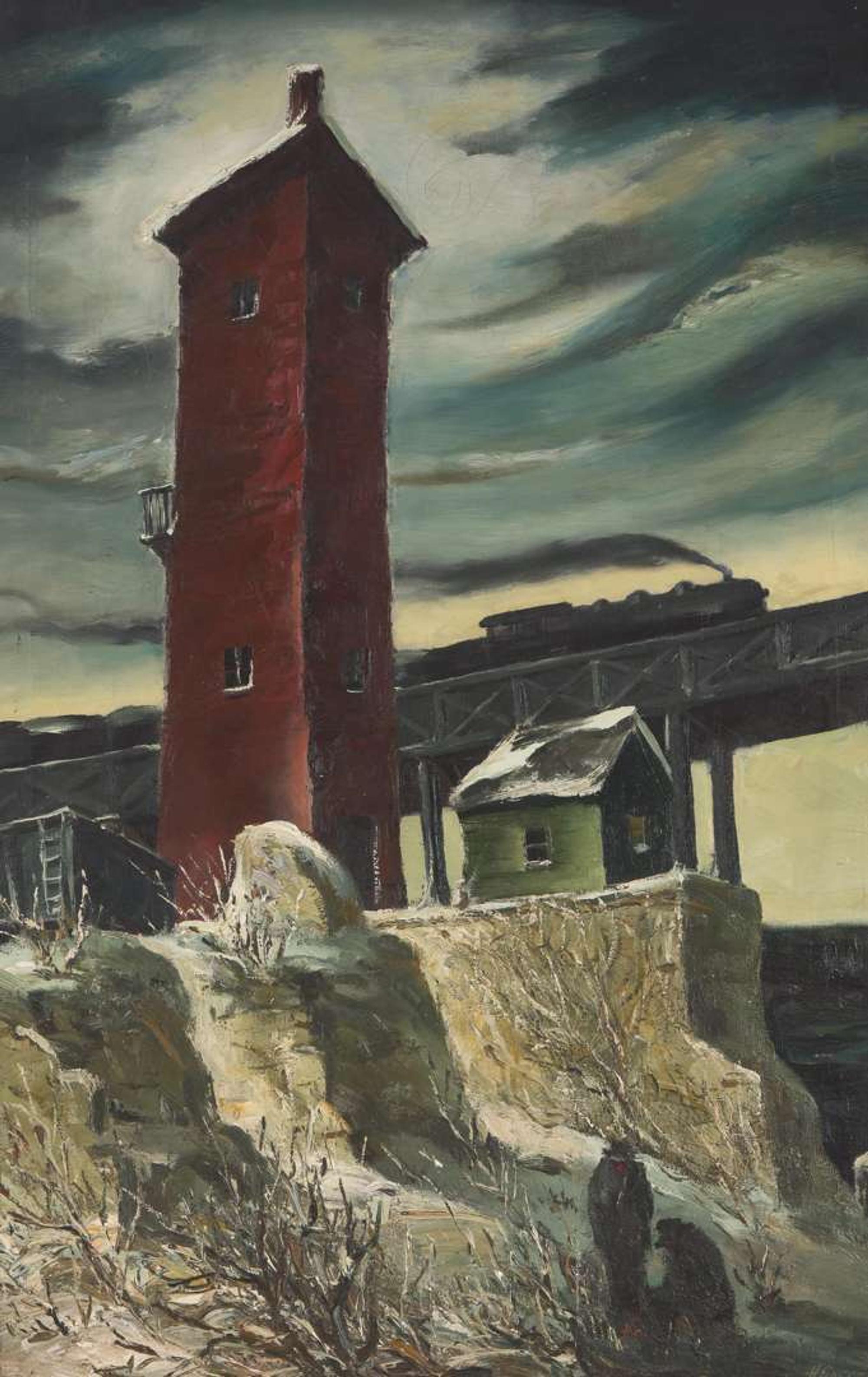 Henry Martin Gasser (American, 1909-1981) - The Evening Train