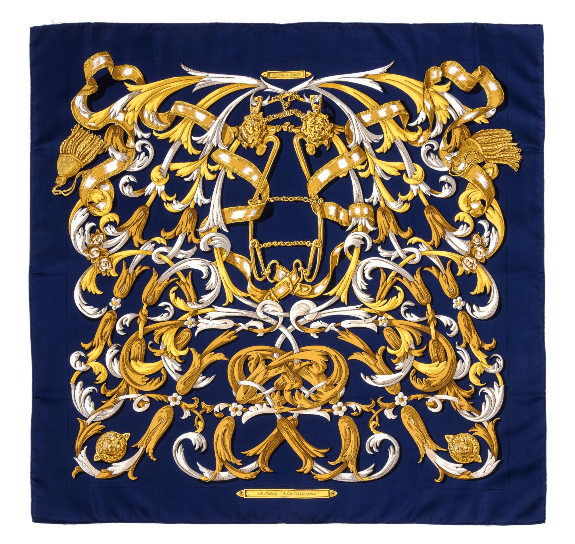 An Hermes 90cm Silk Scarf, 36"x36".