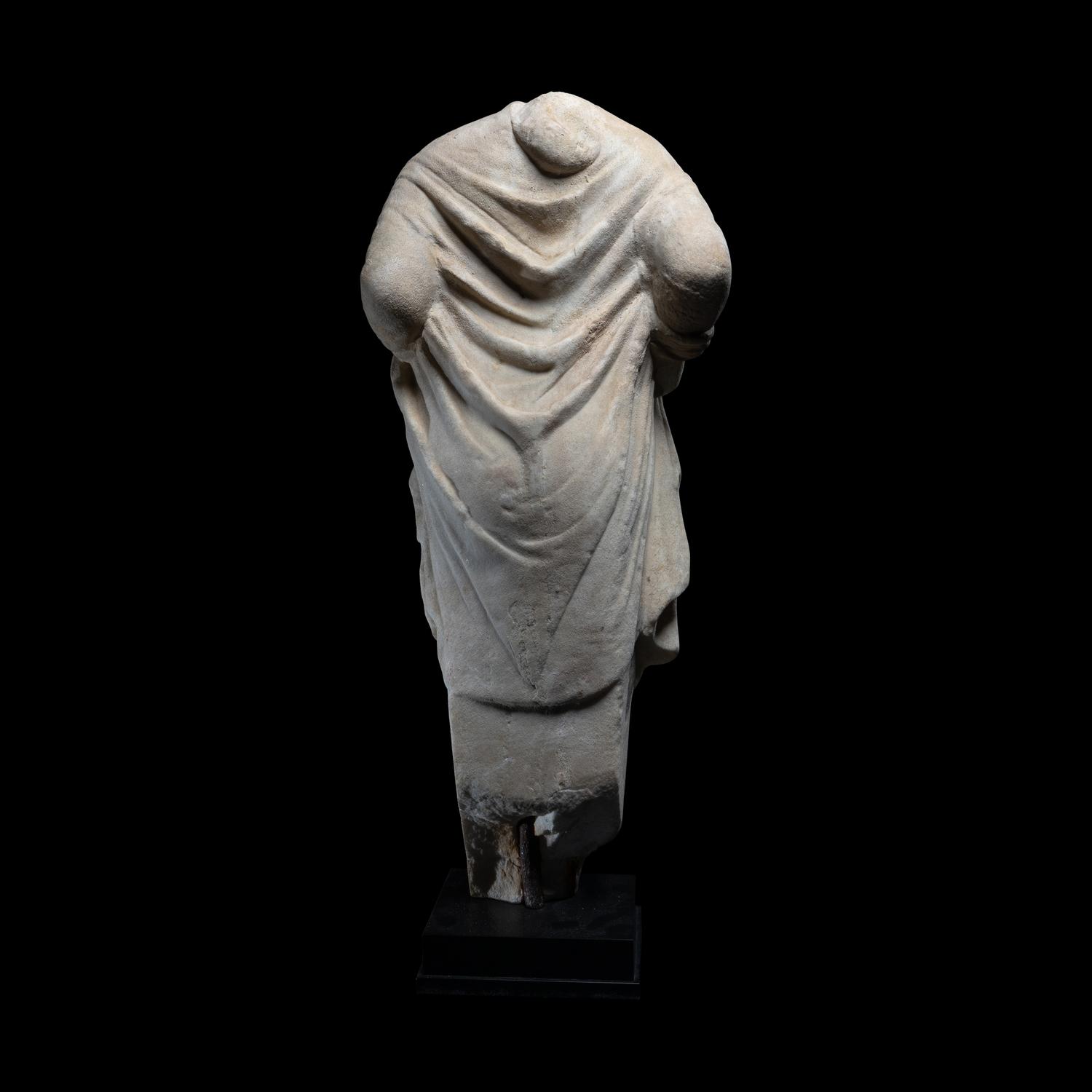 A Roman Marble Herm of Hermaphroditus
