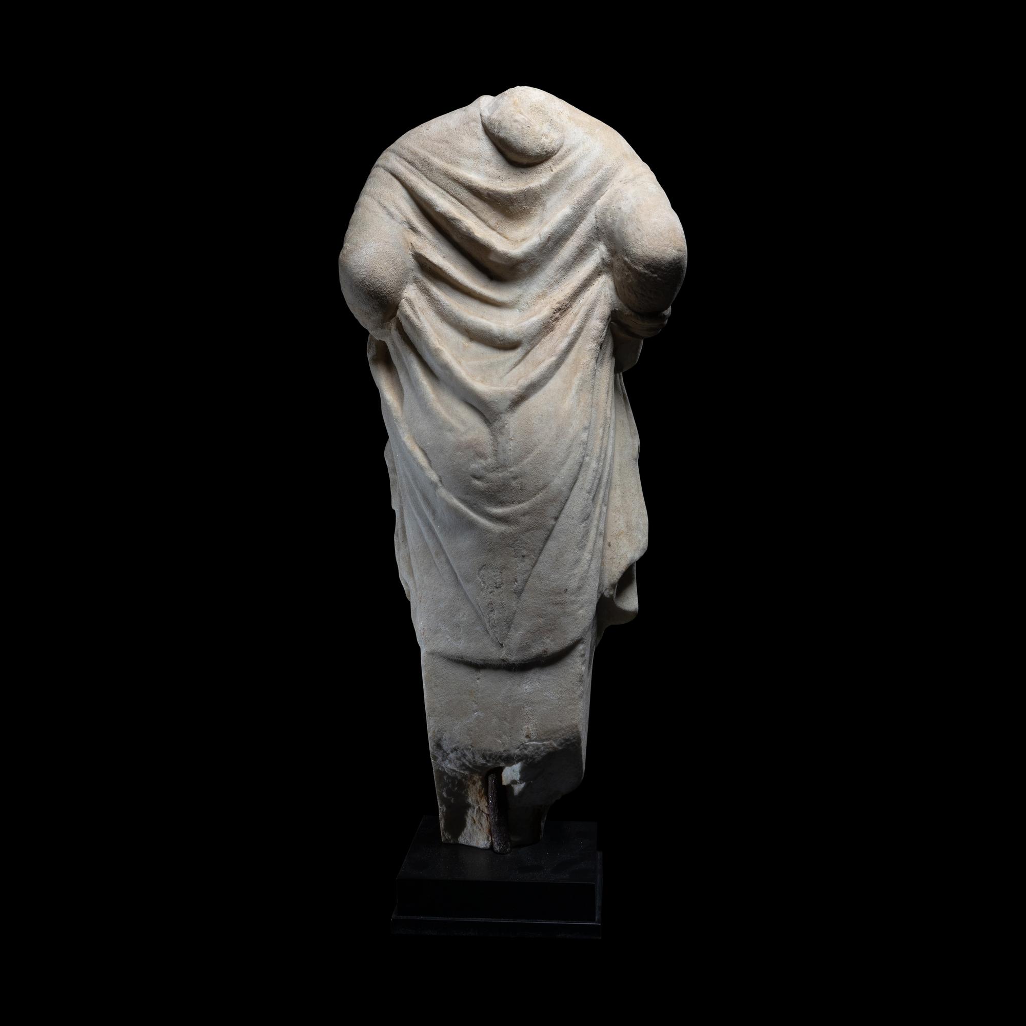 A Roman Marble Herm of Hermaphroditus