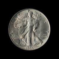 A United States 1936 Walking Liberty 50c Coin