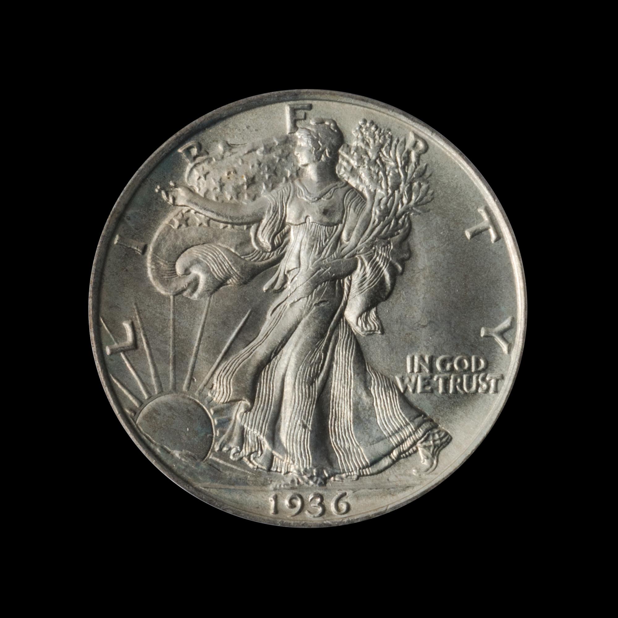 A United States 1936 Walking Liberty 50c Coin