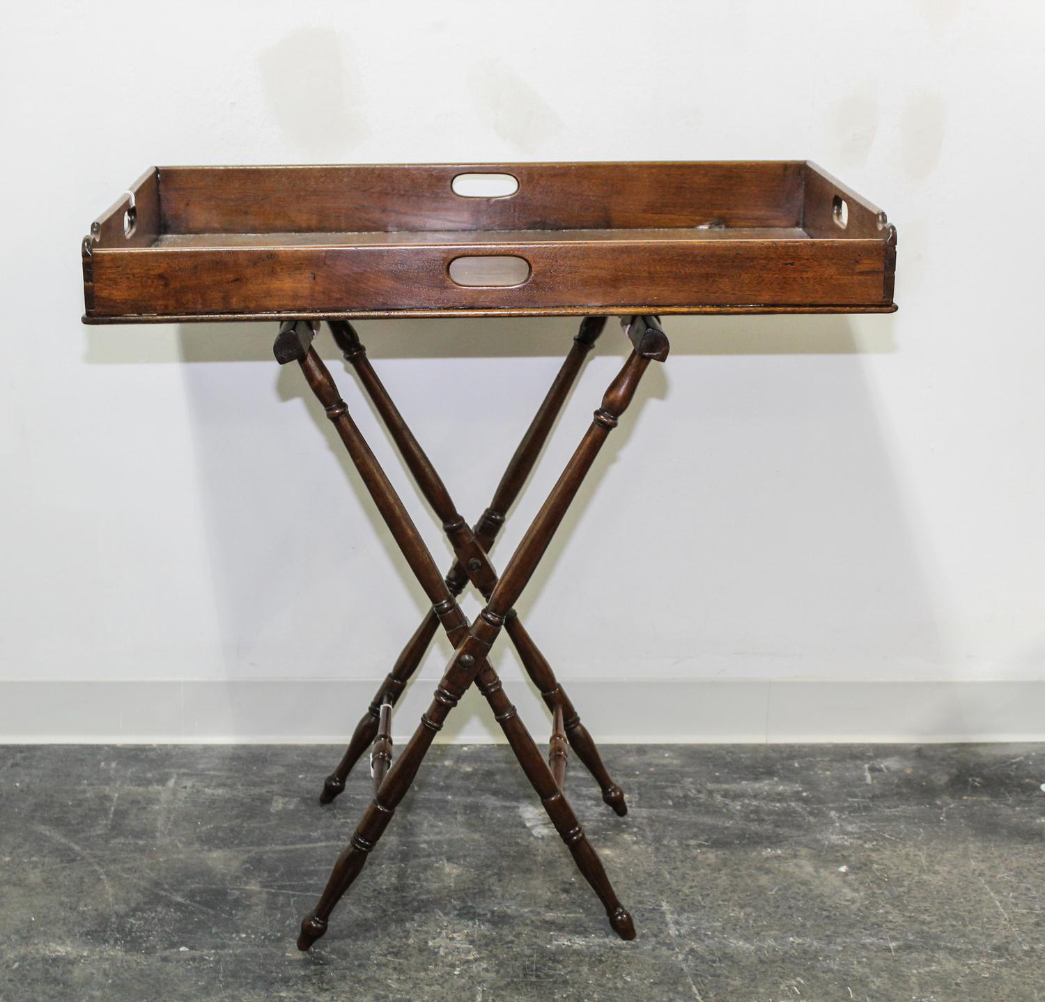 An English Oak Serving Tray Width 32 1/4 inches. — 19TH CENTURY