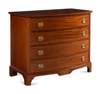 A Federal Mahogany and Inlaid Bowfront Chest of Drawers