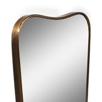 Made Goods, Style of Gio Ponti 2021 — Pair of contemporary brass-framed mirrors for Ardmore Home Design Inc.