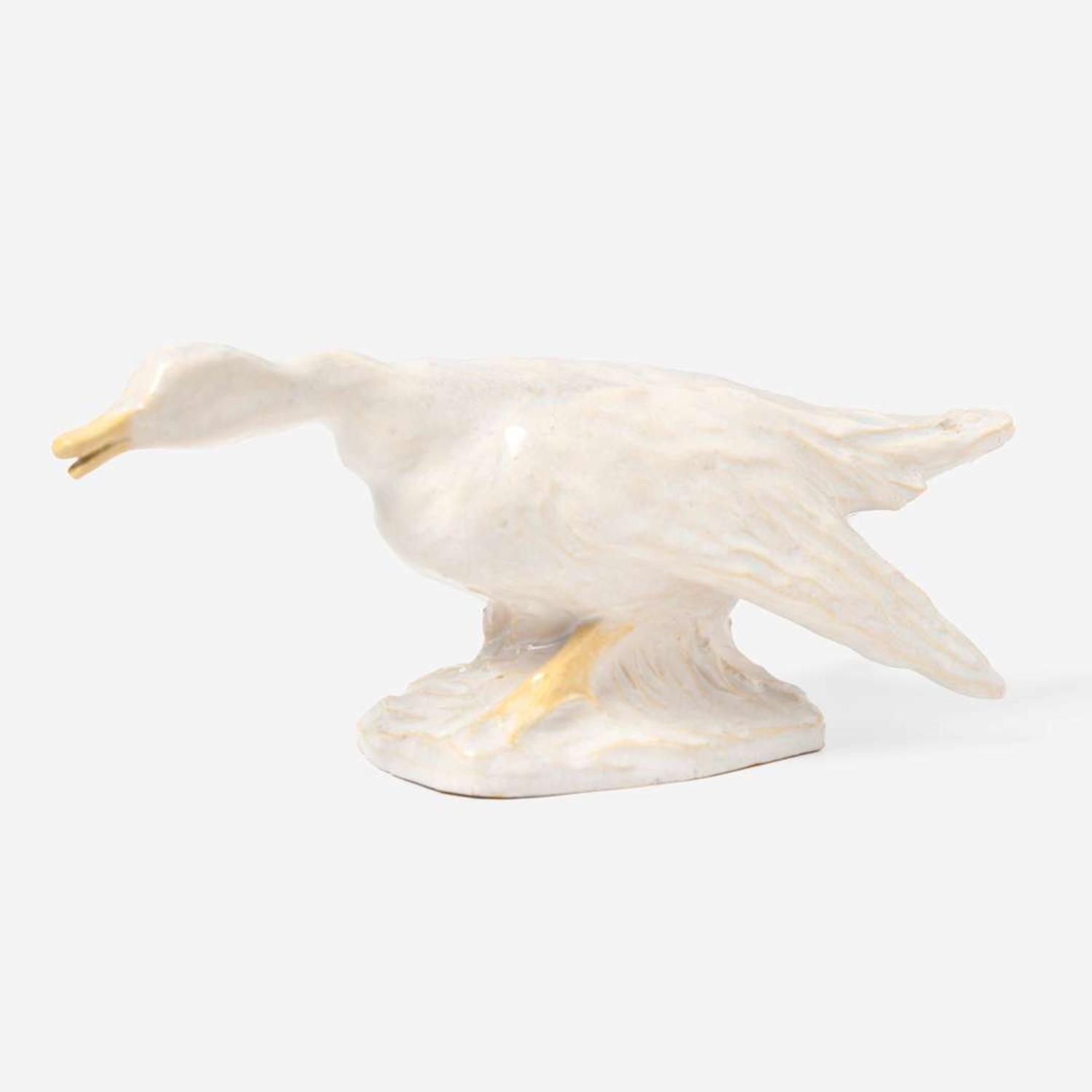 Sadie Irvine (American, 1887-1970) Figure of a Swan for Newcomb College Pottery, New Orleans, Louisiana, USA, circa 1920