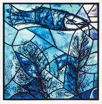 (CHAGALL, MARC) LEYMARIE, JOHN. The Jerusalem Windows. New York; Monte Carlo, (1962).