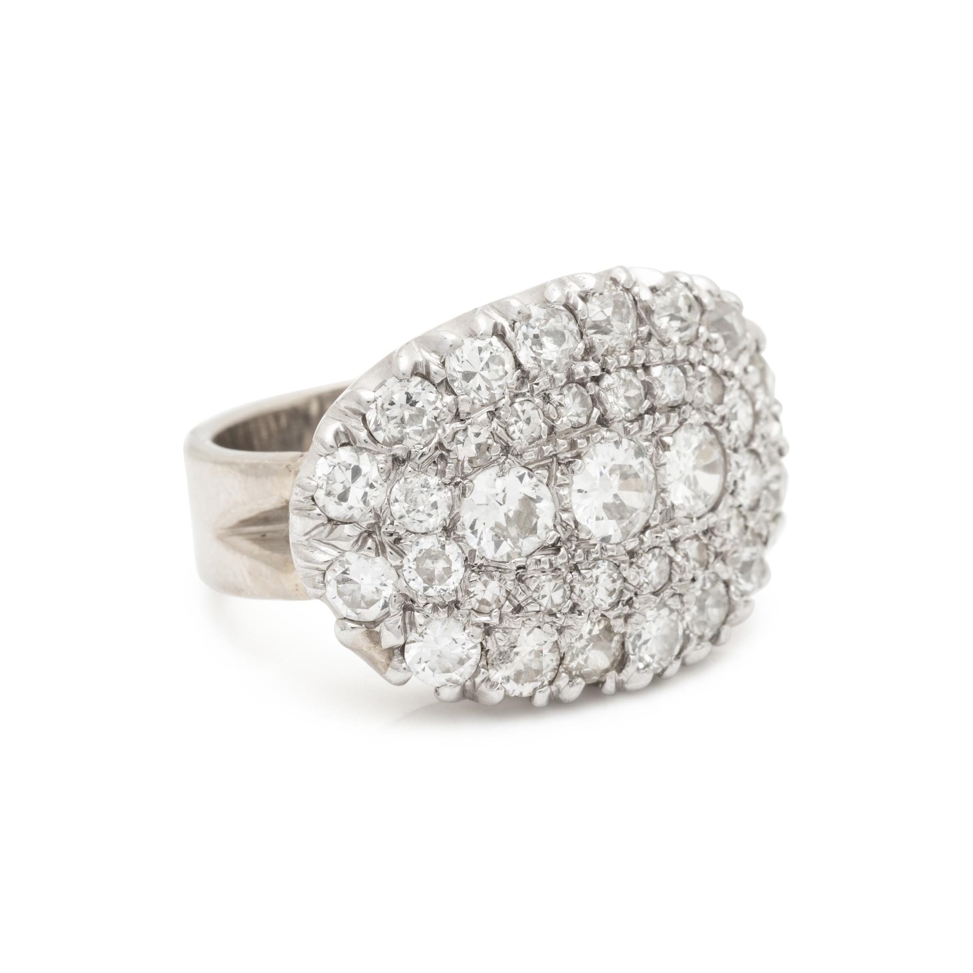 PLATINUM, WHITE GOLD, AND DIAMOND RING