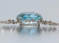An Important Platinum, Aquamarine and Diamond Necklace, Tiffany & Co., Circa 1915, 55.90 dwts.
