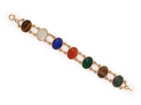 HARDSTONE SCARAB SET