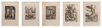 Five 19th Century Engravings After Albrecht Durer, German 1471-1528