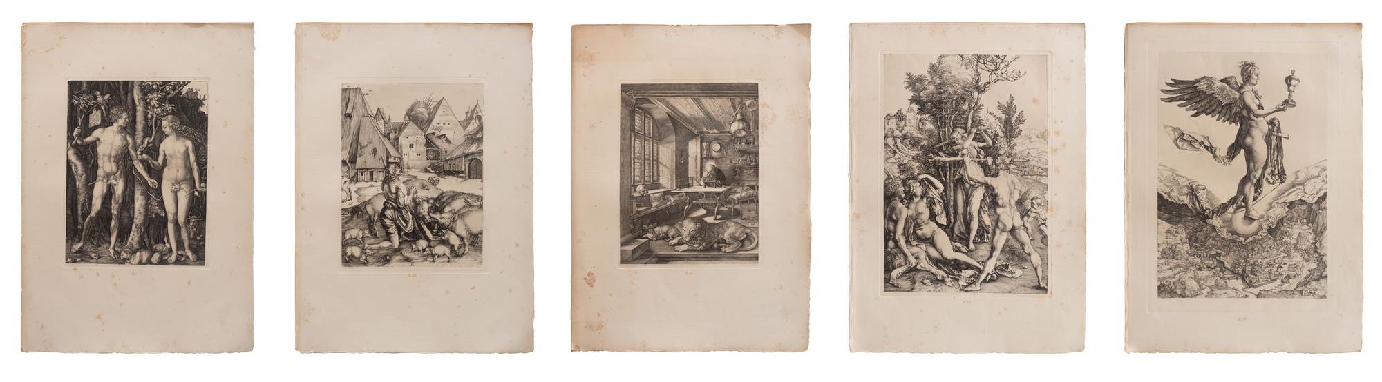 Five 19th Century Engravings After Albrecht Durer, German 1471-1528