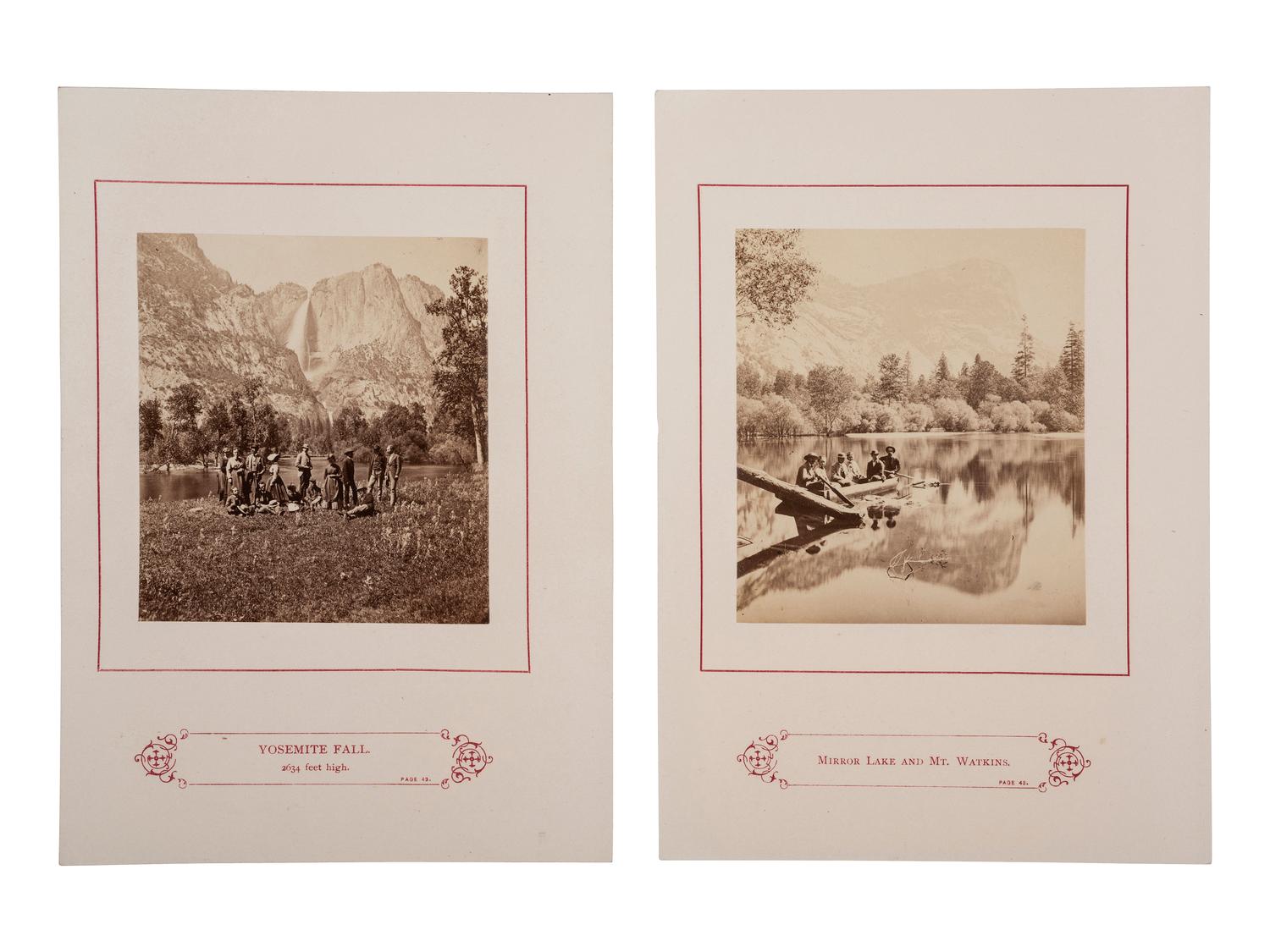 [YOSEMITE]. 10 leaves from Kneeland's Wonders of the Yosemite Valley, and of California.