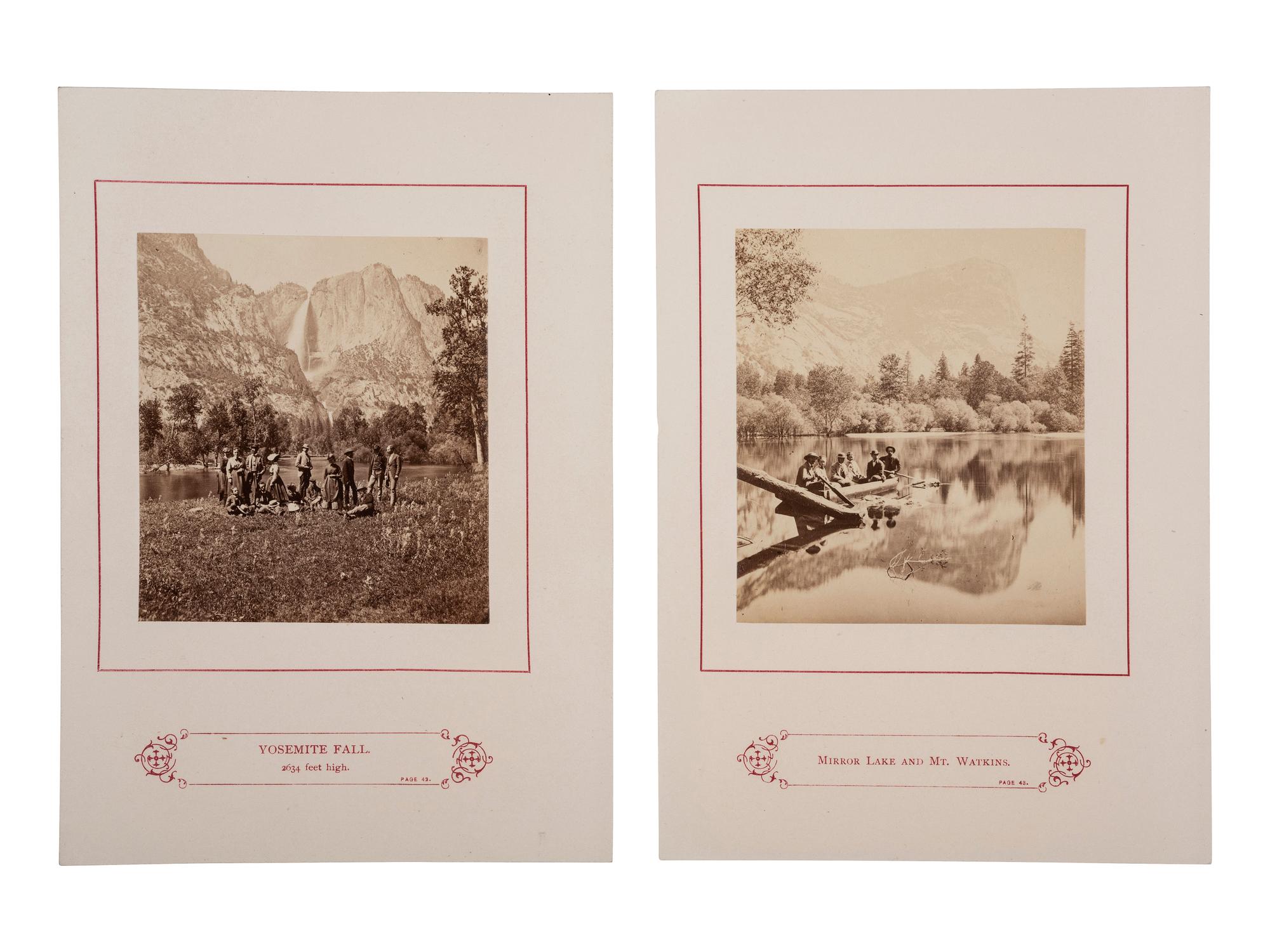 [YOSEMITE]. 10 leaves from Kneeland's Wonders of the Yosemite Valley, and of California.