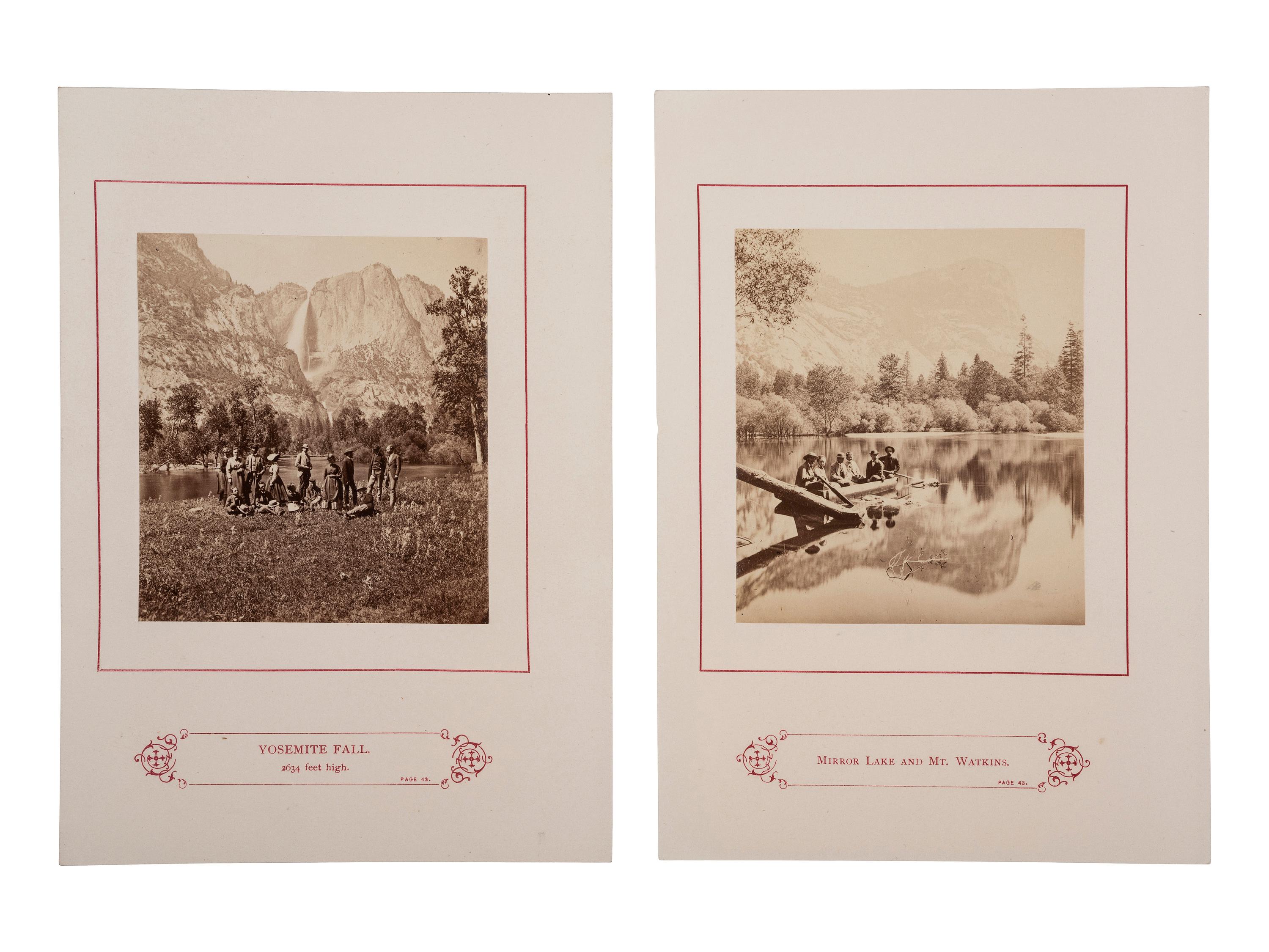 [YOSEMITE]. 10 leaves from Kneeland's Wonders of the Yosemite Valley, and of California.
