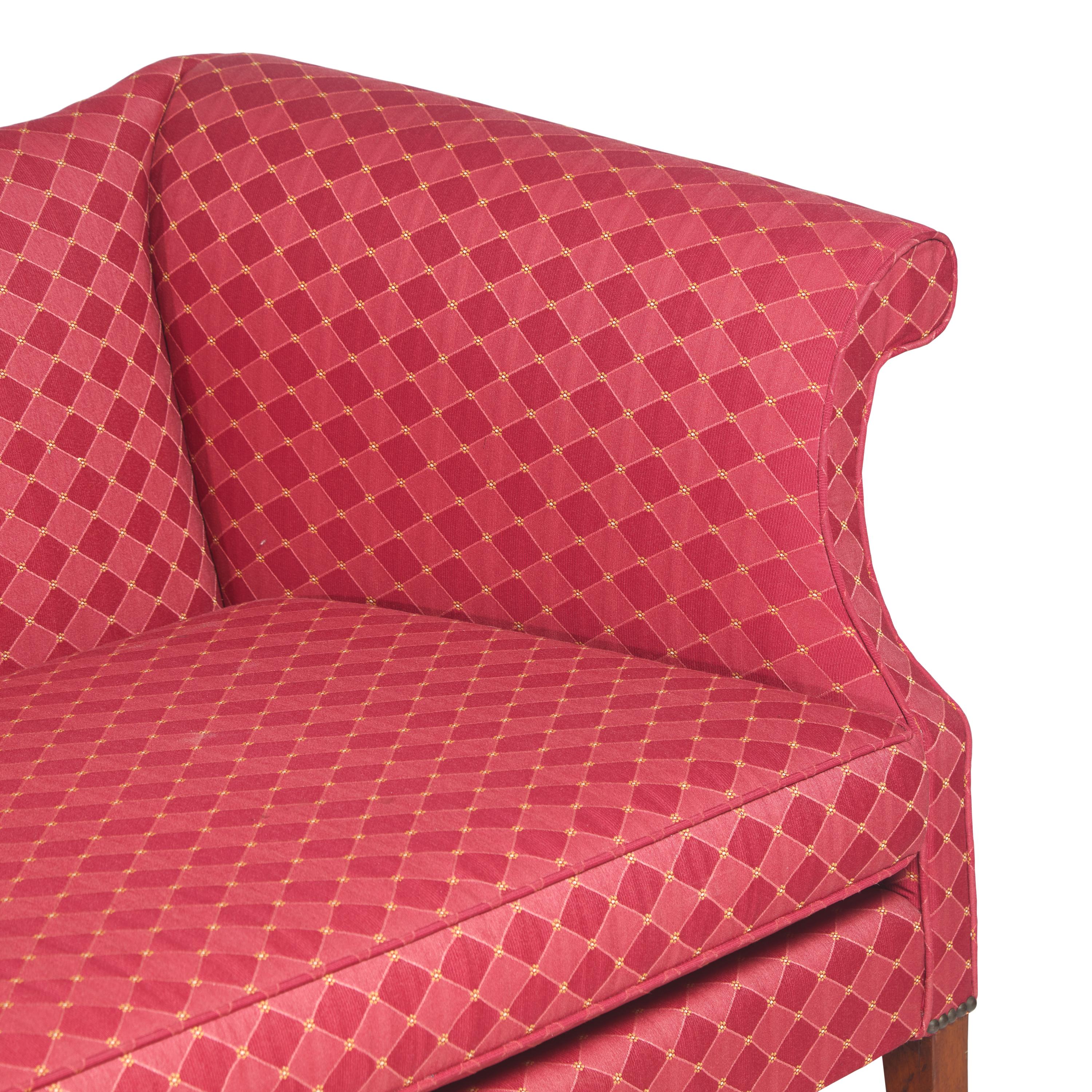A Federal Camel-Back Birch Sofa
